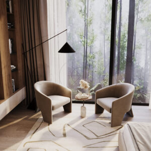 غرفة نوم: تصميم داخلي بنمط المودرن